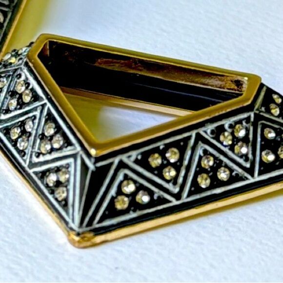 Lulu Frost Mod Mode Midi Necklace – Rare Collector Piece, Art Deco Style, New - Picture 3 of 9